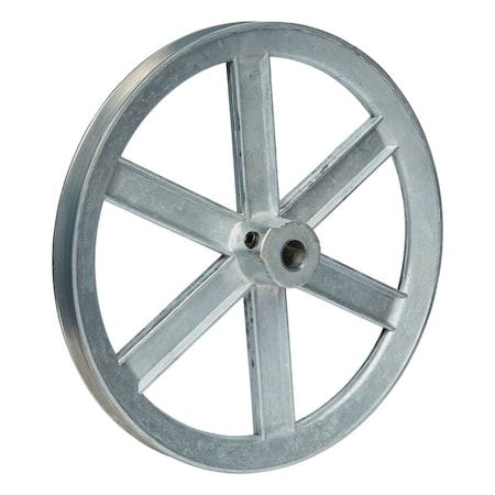 Chicago Die Casting Chicago Die Cast 8 in. D X 1/2 in. D Zinc Single V-Grooved Pulley 800A5